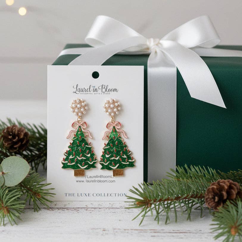 Ribbon & Pearls Christmas Tree Drops