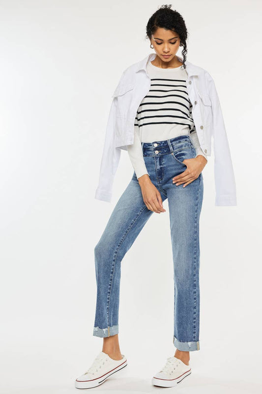 OPEN PACK HIGH RISE SLIM STRAIGHT JENAS-KC20023M
