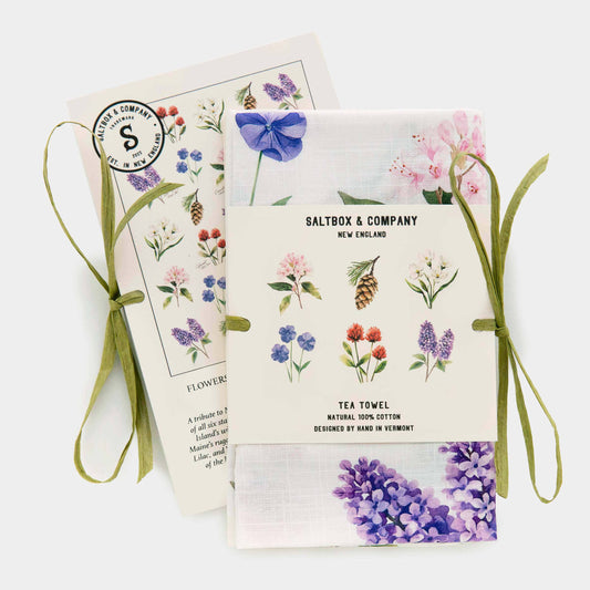Flowers of New England - Tea Towel
