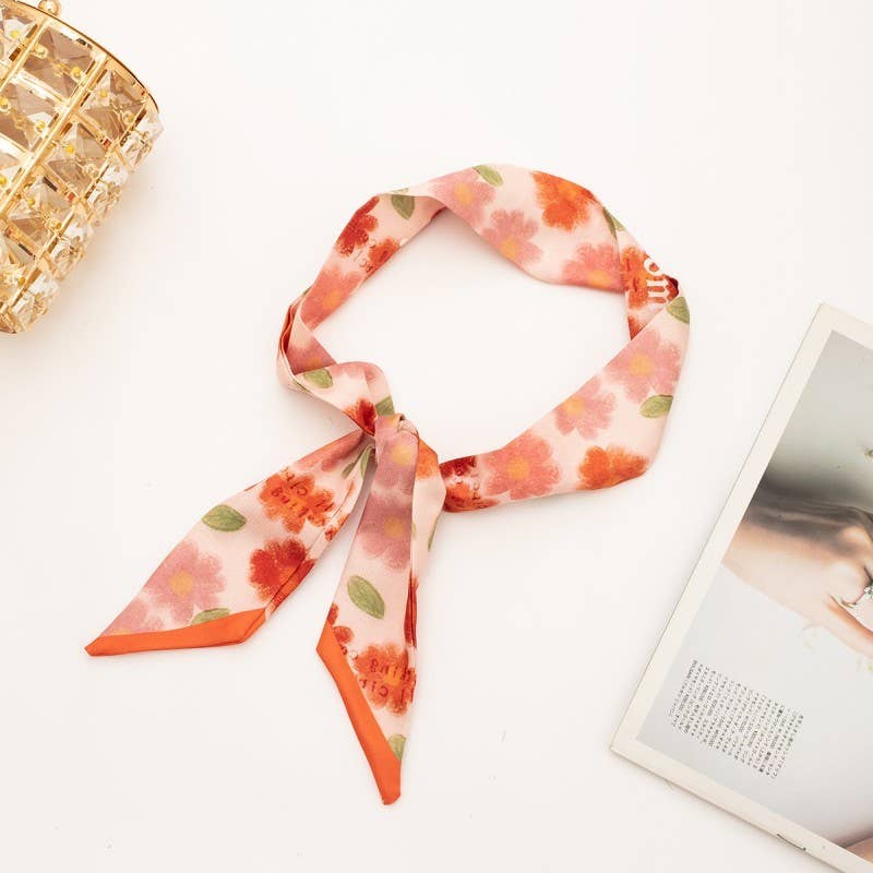 Silky Twilly Scarf Necklace Wrap - Multi-Wear