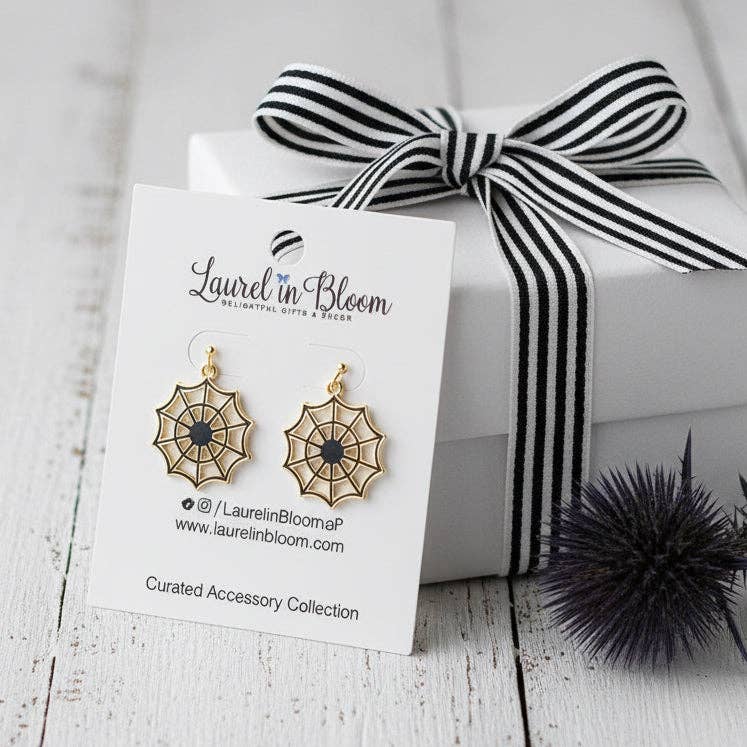 Twisted & Tangled Spider Web Earrings