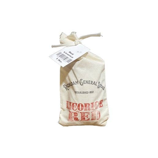 Red Licorice with Decorative Cloth Bag (1 lbs.)