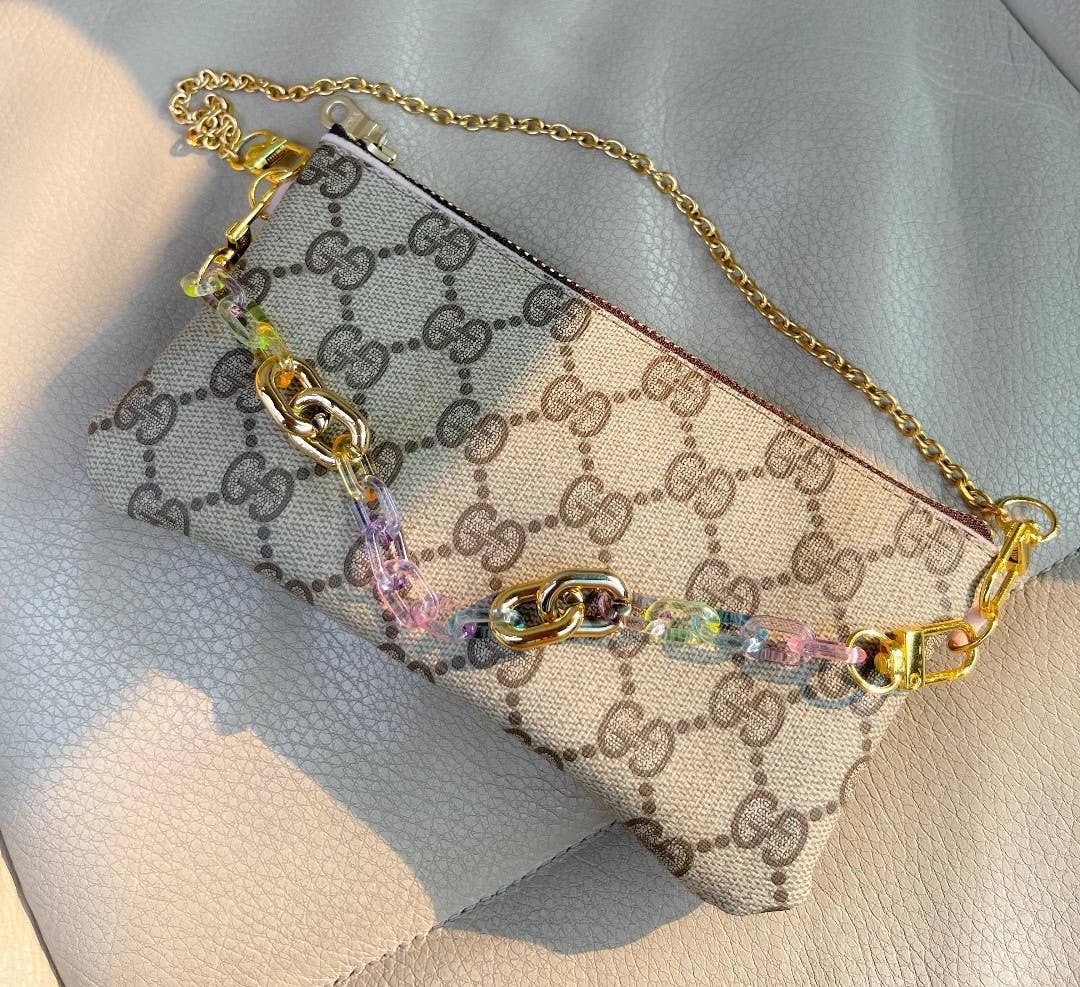 Upcycled GG double sided cocktail bag
