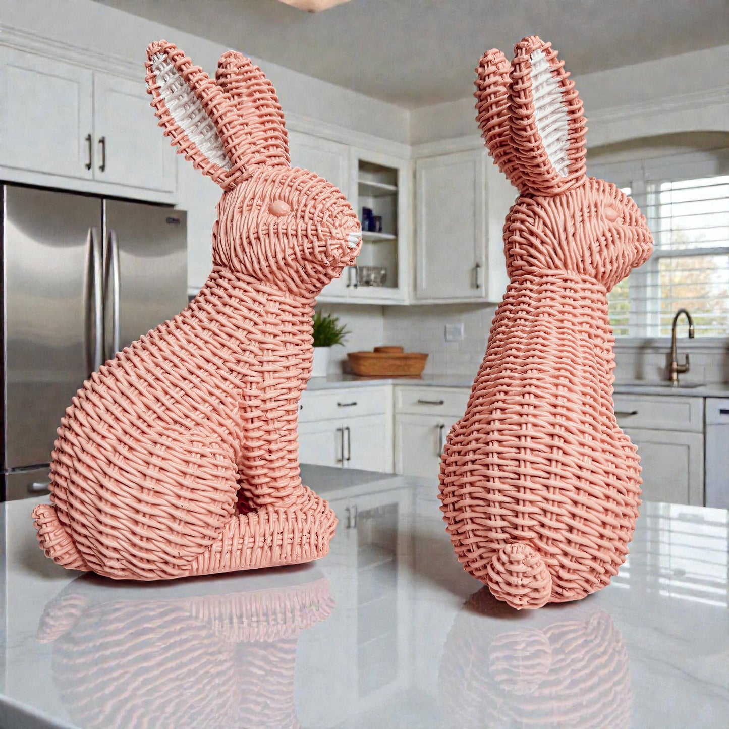 Bunny Decoration, Farmhouse Easter Rabbit Home Decor Statues