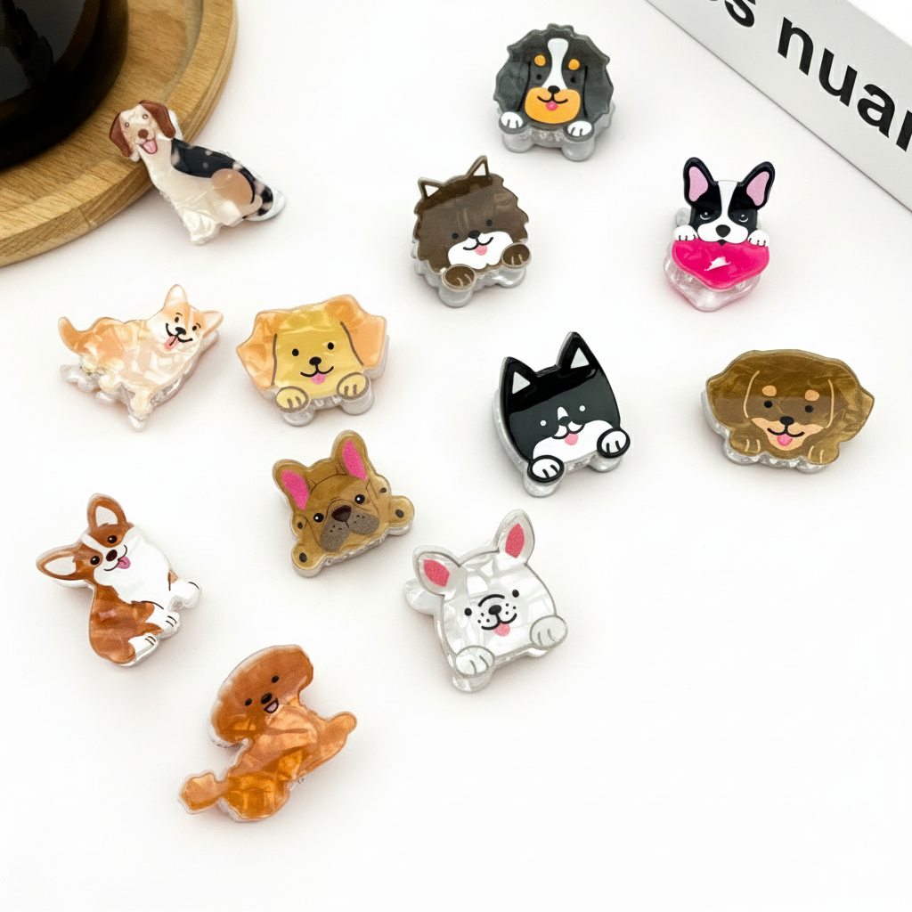 Mini Cute Puppy Claw Clip