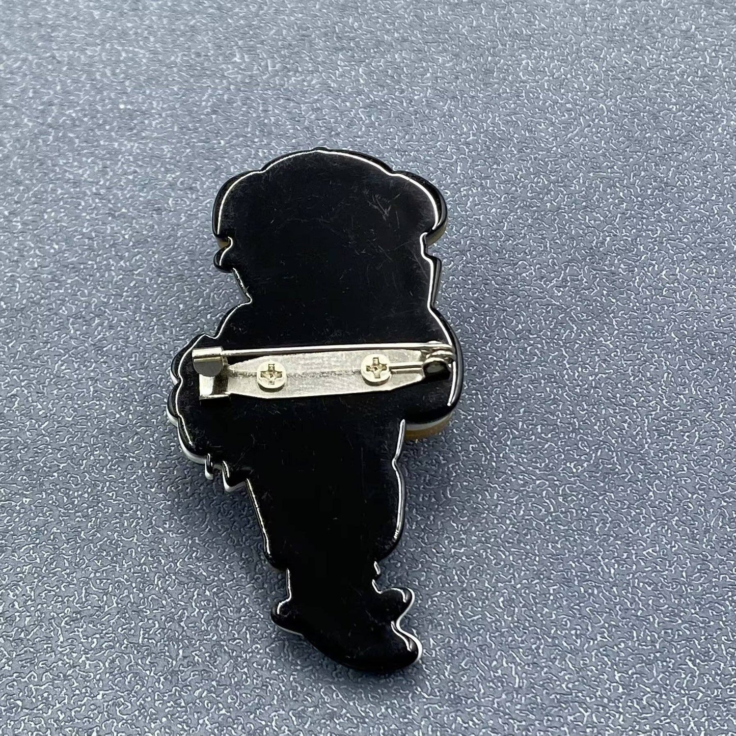 Bear Taking Photos with Mobile Phone Acrylic Brooch