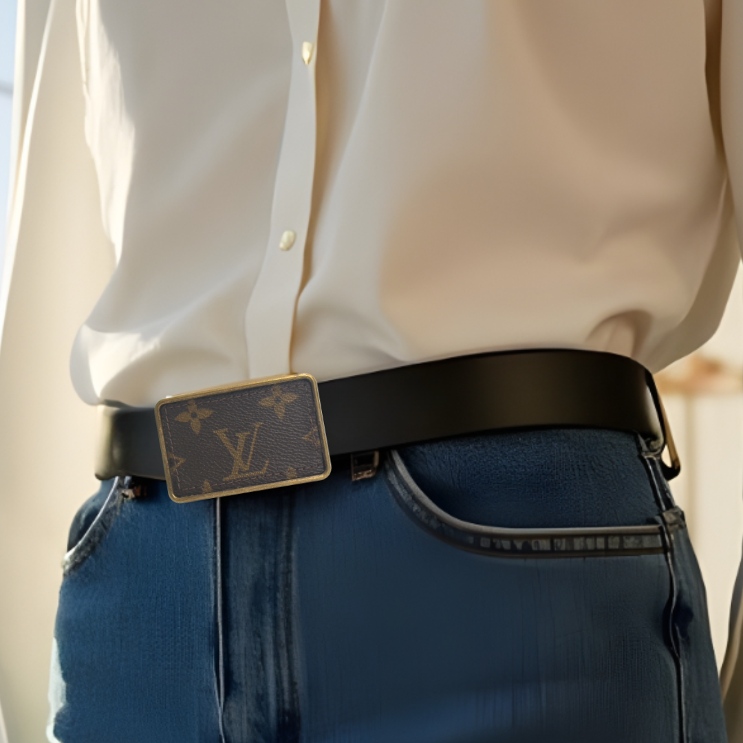 Boujee Belt | Upcycled Louis Vuitton & Leather