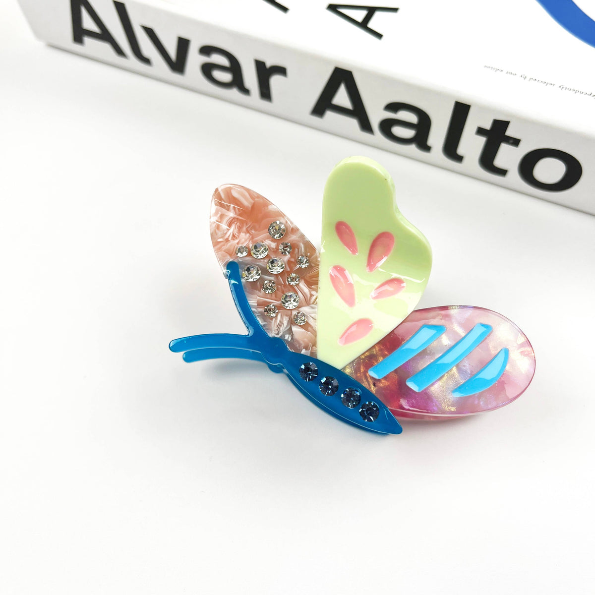 Colorful Cartoon Butterfly Claw Clip Diamond Hair Clips
