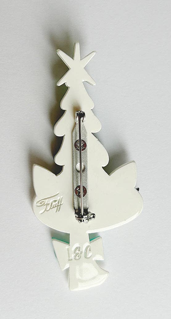 Kitty Christmas Hat Brooch by Miss Fluff x Lipstick & Chrome