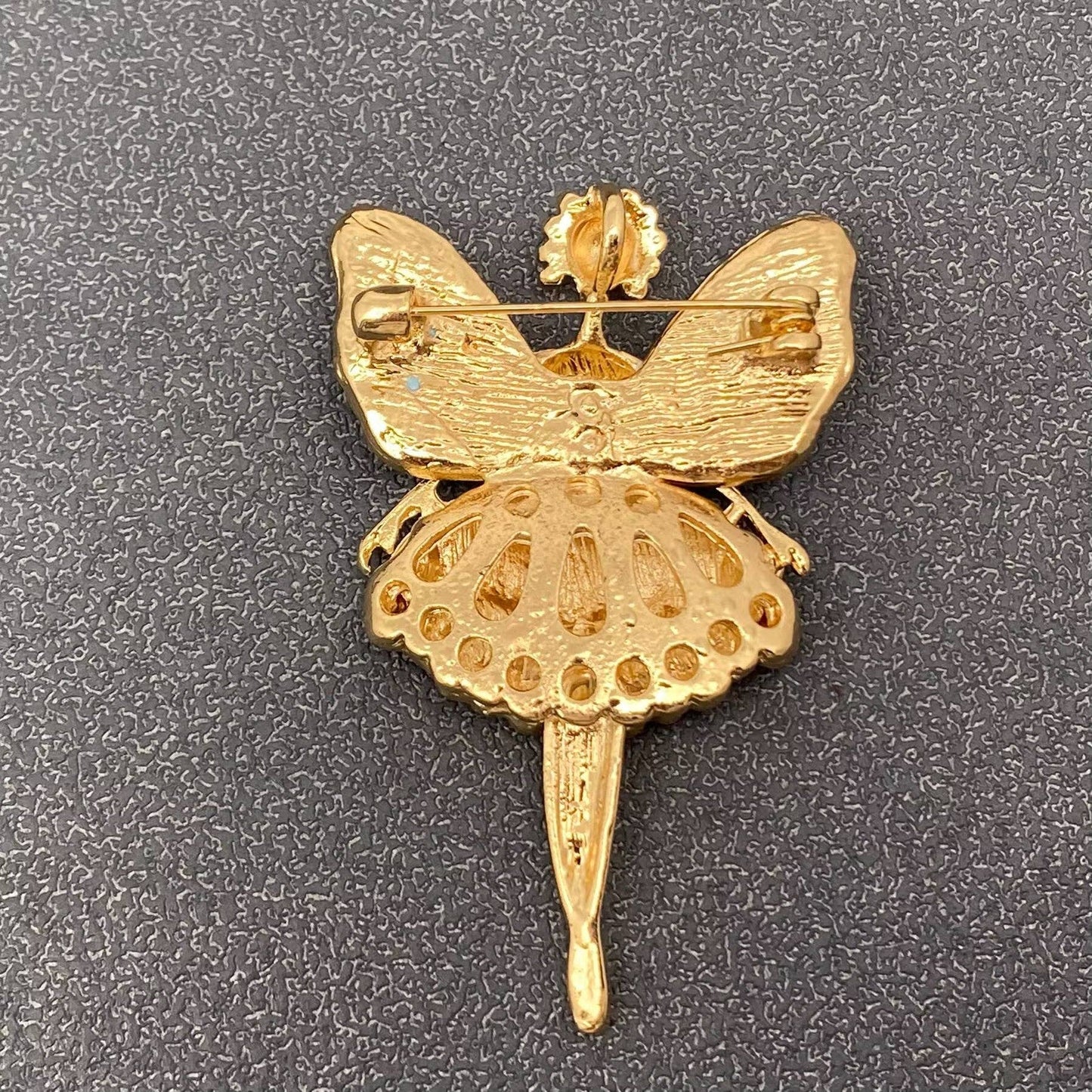 Rhinestone Elf Brooch