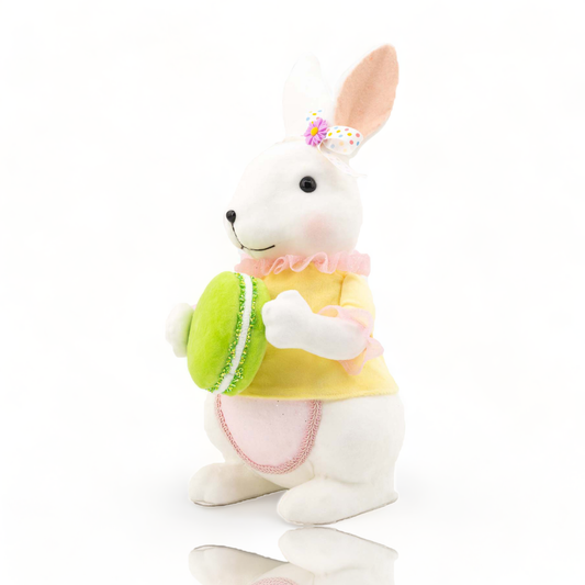 Girl Bunny w/Grn Macaron