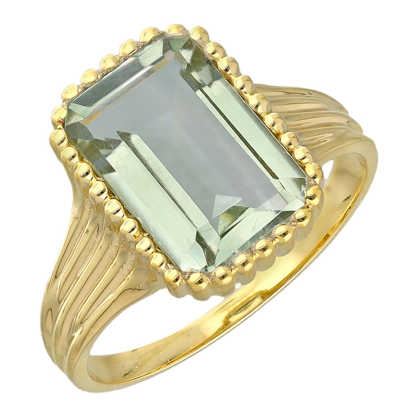 Green Amethyst Verdant Majesty Ring