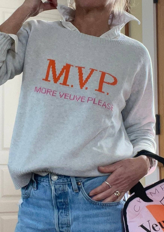 Classic MVP More Veuve Please Cotton Sweater
