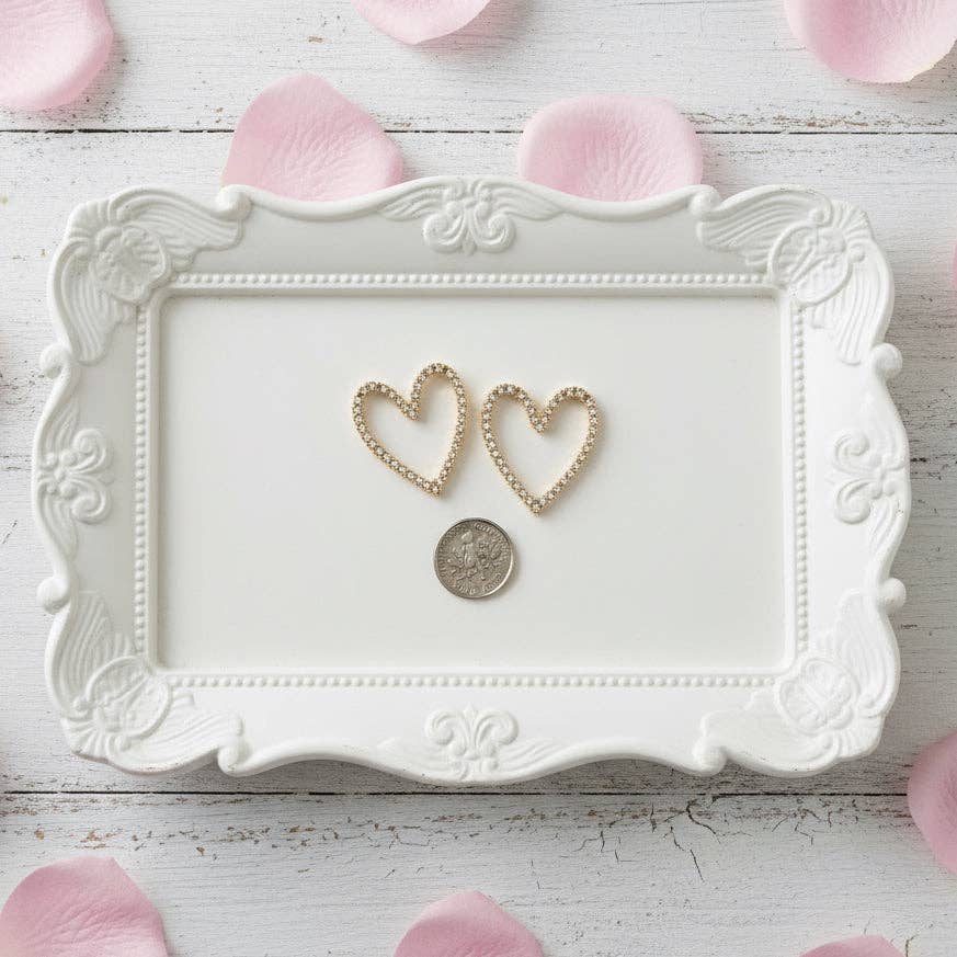 Be Still My Heart! Channel Set Earrings