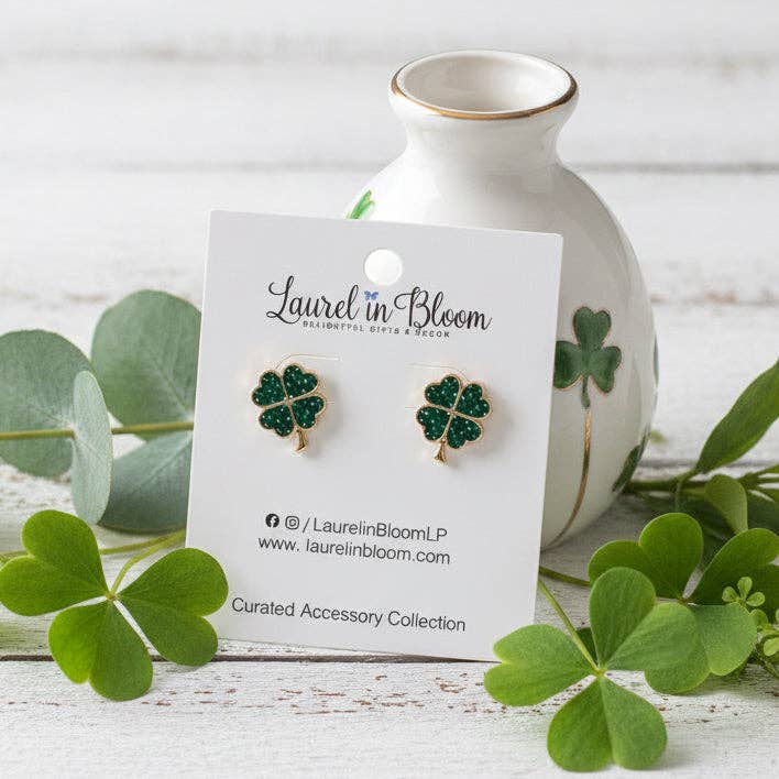 A Little Bit Lucky Clover Earrings