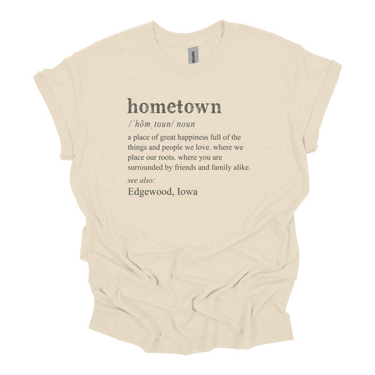 Hometown Definition Personalized Tee