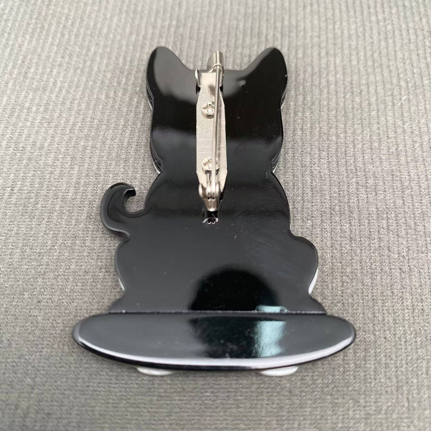 Black Shiba Inu Acrylic Brooch