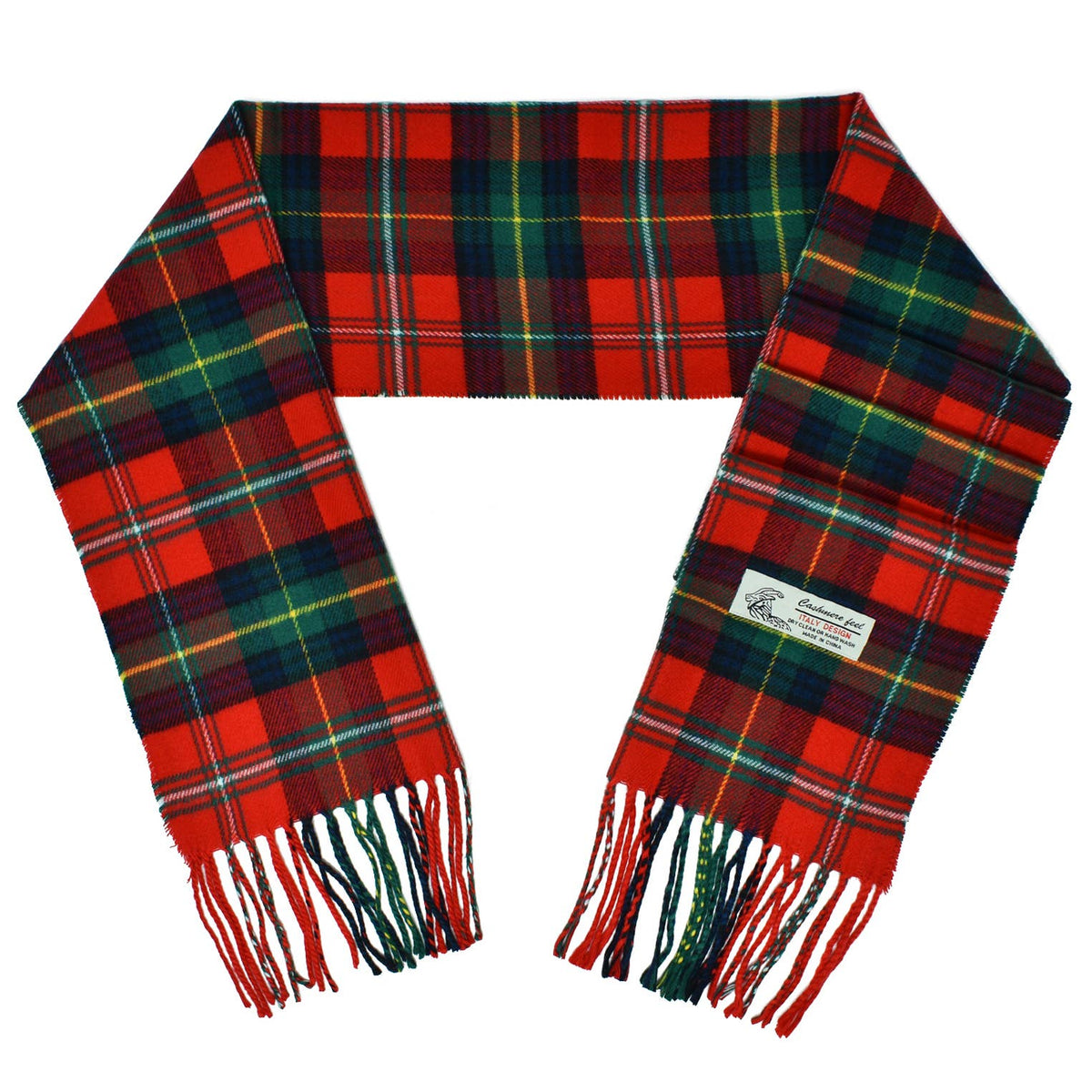 Soft Cashmere Feel Scottish-Style Plaid Winter Muffler Scarf