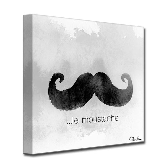 Le Moustache' by Olivia Rose Canvas Art