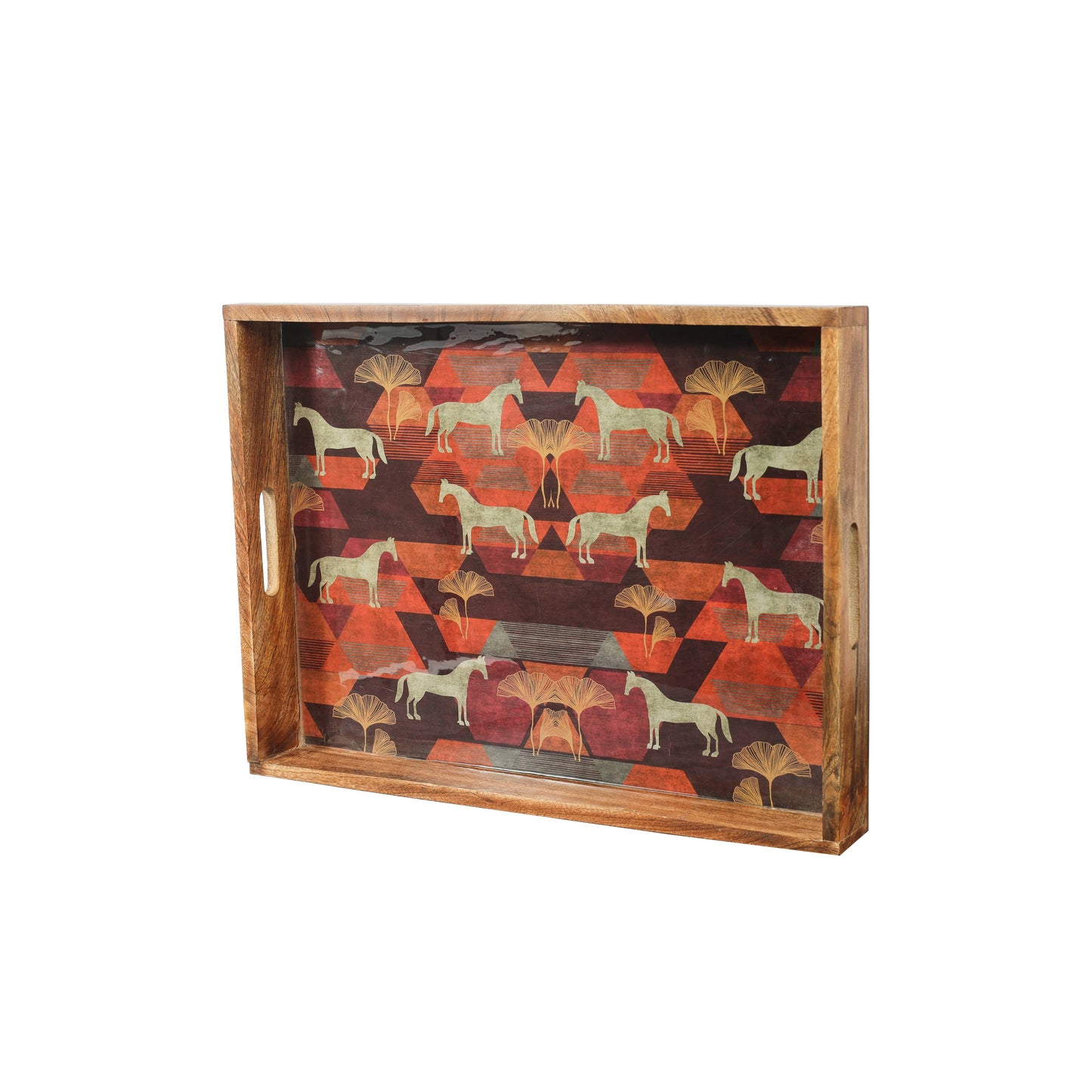 Horse Resin/Wood Decorative Trays - 3 sizes