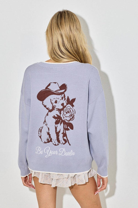DARLIN PUPPY SWEATER CARDIGAN