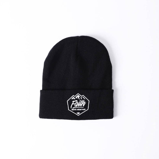 Beanie - Black - Faith Moves Mountains