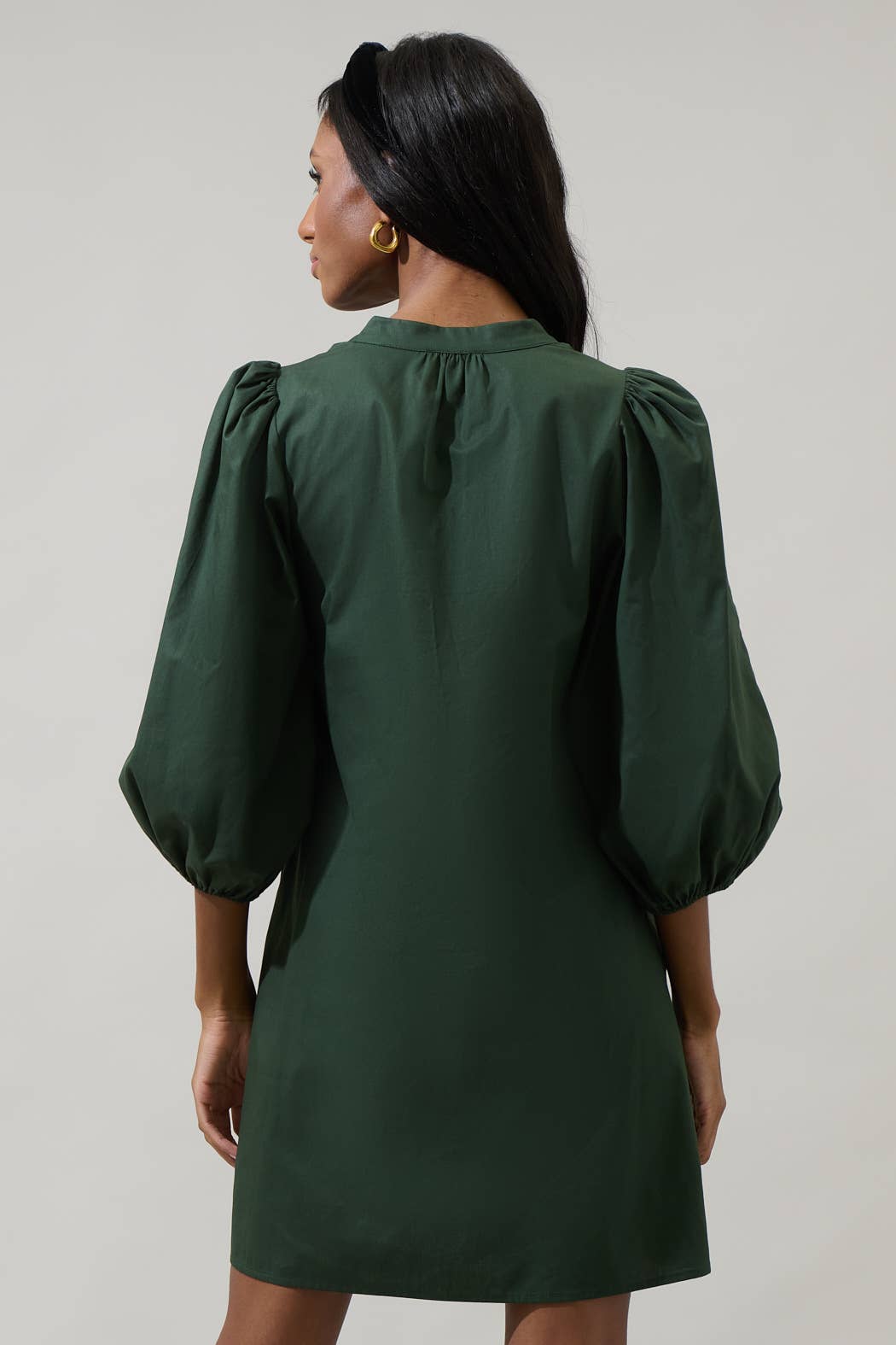Victoria Shift Split Neck Dress