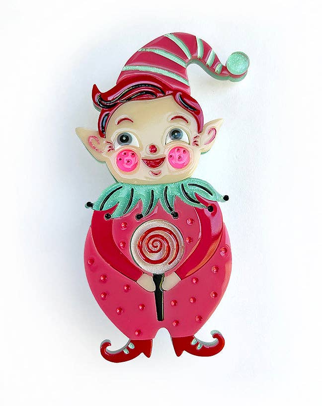 Peppermint Parade 4 Piece Brooch Bundle by Johanna Parker x Lipstick & Chrome