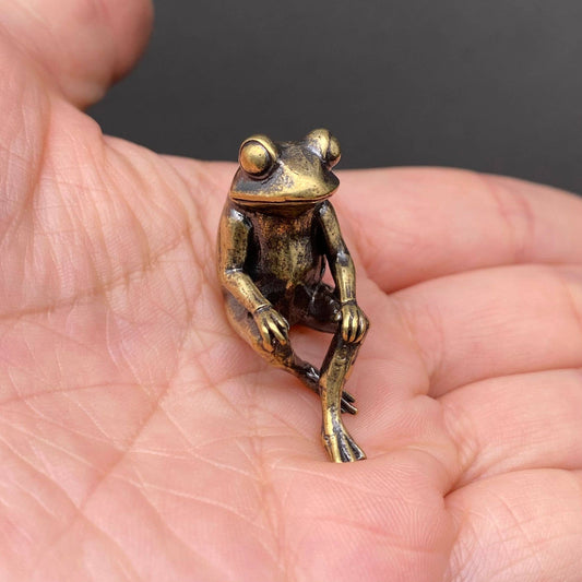 Brass Frog Crafts Decoration Desktop Ornaments
