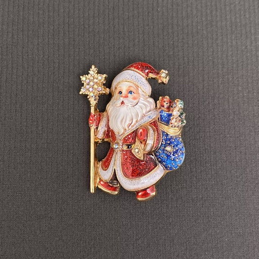 Christmas Santa Claus Brooch