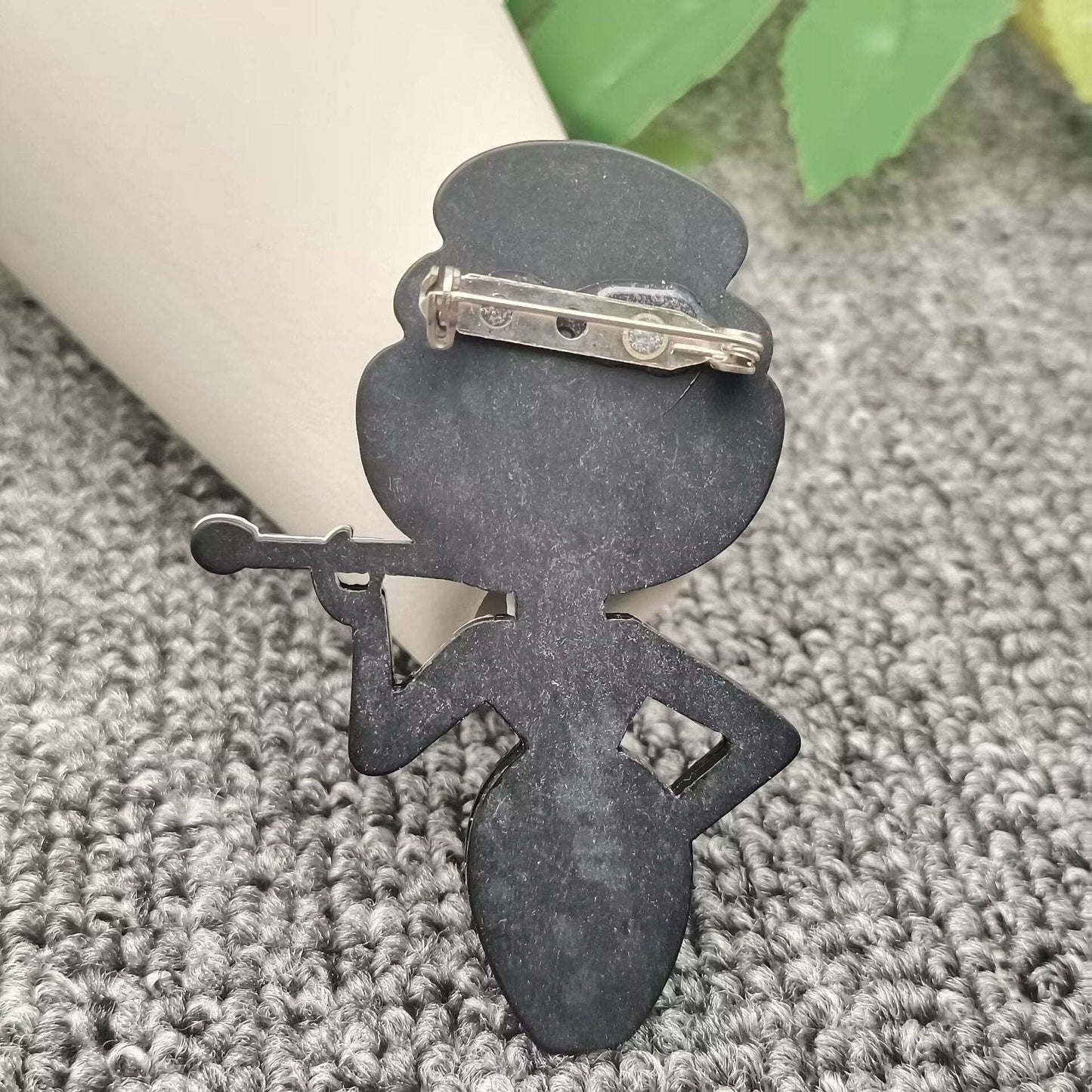 Modern Woman Smoking Acrylic Brooch