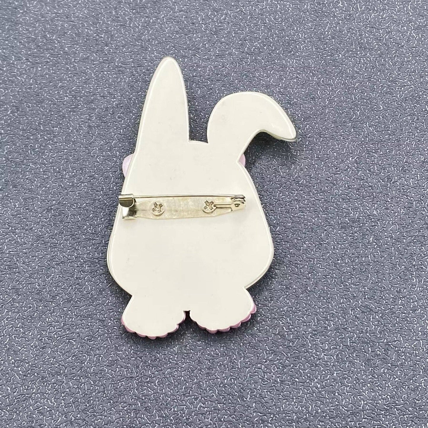 Cartoon Rabbit Acrylic Brooch