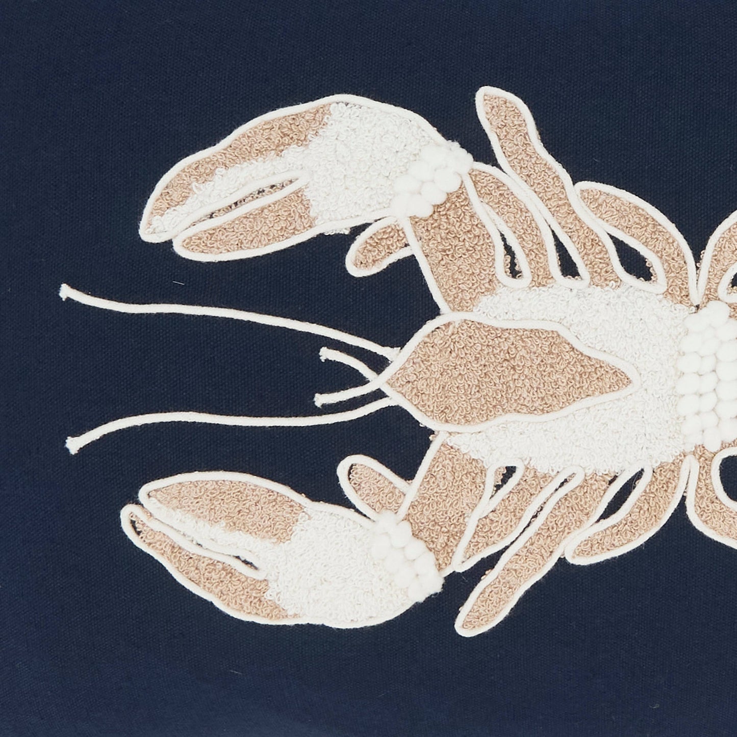 Embroidered Lobster Pillow