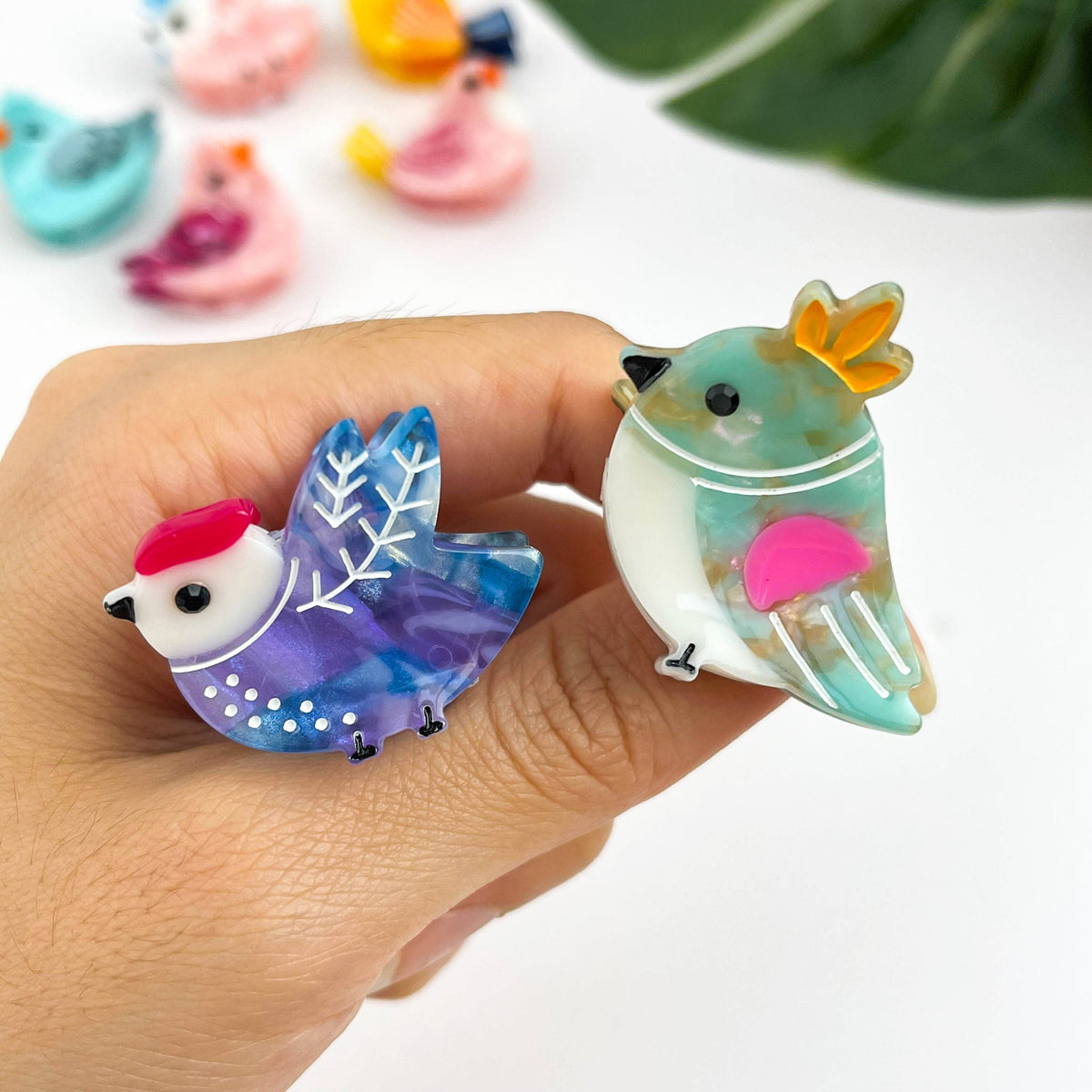 Mini Bird Hair Claw Clip
