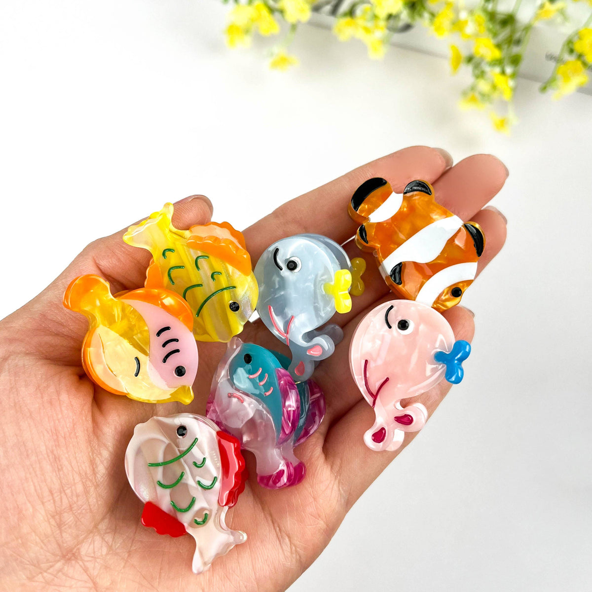 Ocean Fish Mini Claw Clip