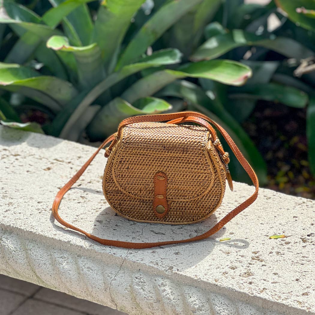 Ata Vine Saddle Bag Crossbody Bag