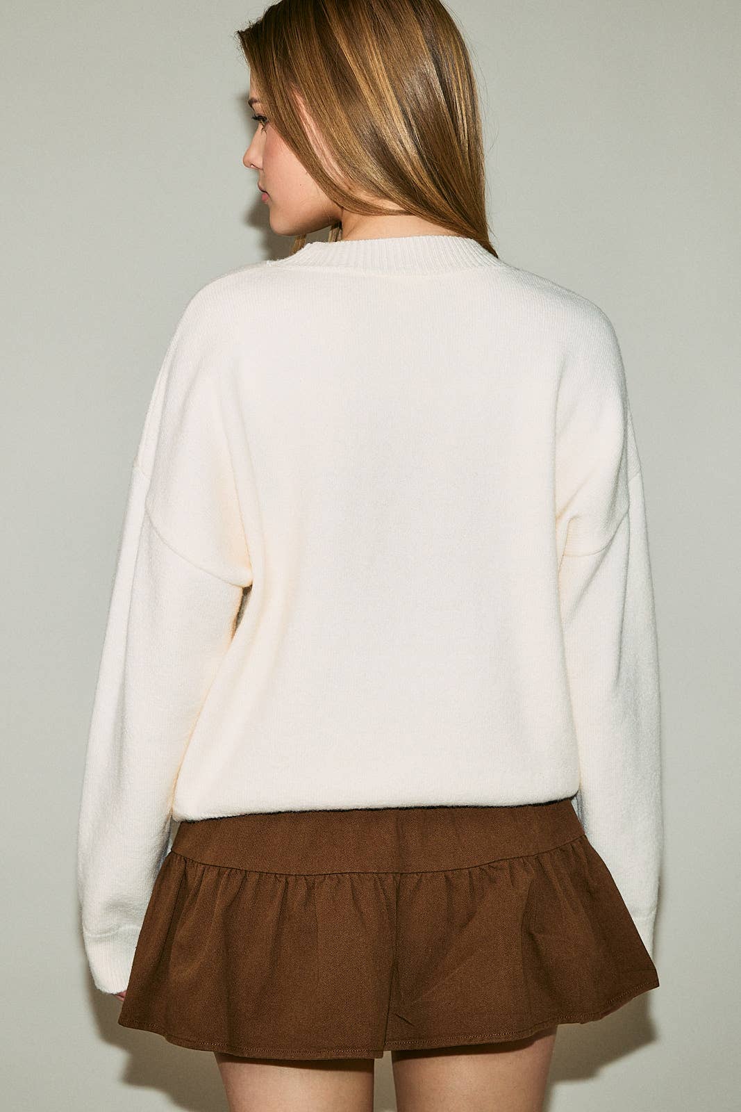 "COCKAPOO" CREW NECK SWEATER