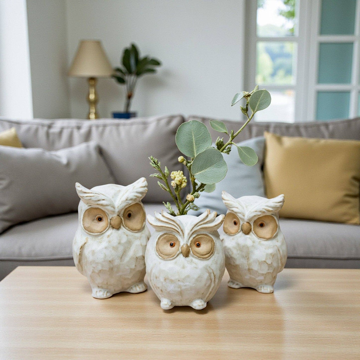 Ceramic Owl - 8" H