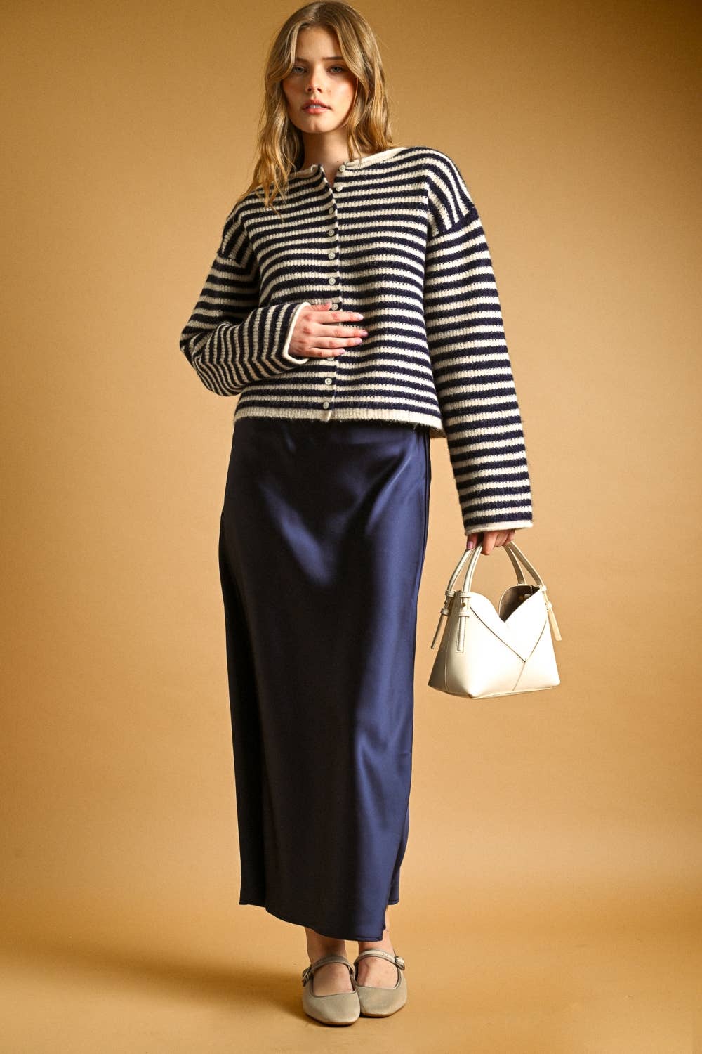 SATIN MAXI SKIRT