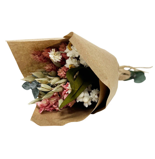 MINI Pink Larkspur & Baby Eucalyptus Bouquet Bundle #134
