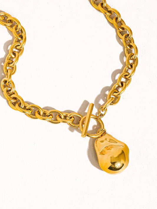 Ciel 18K Non-Tarnish Large Pearl Chain Necklace