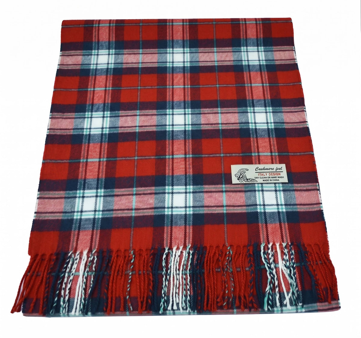 Soft Cashmere Feel Scottish-Style Plaid Winter Muffler Scarf