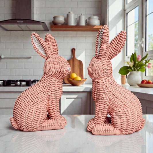 Bunny Decoration, Farmhouse Easter Rabbit Home Decor Statues