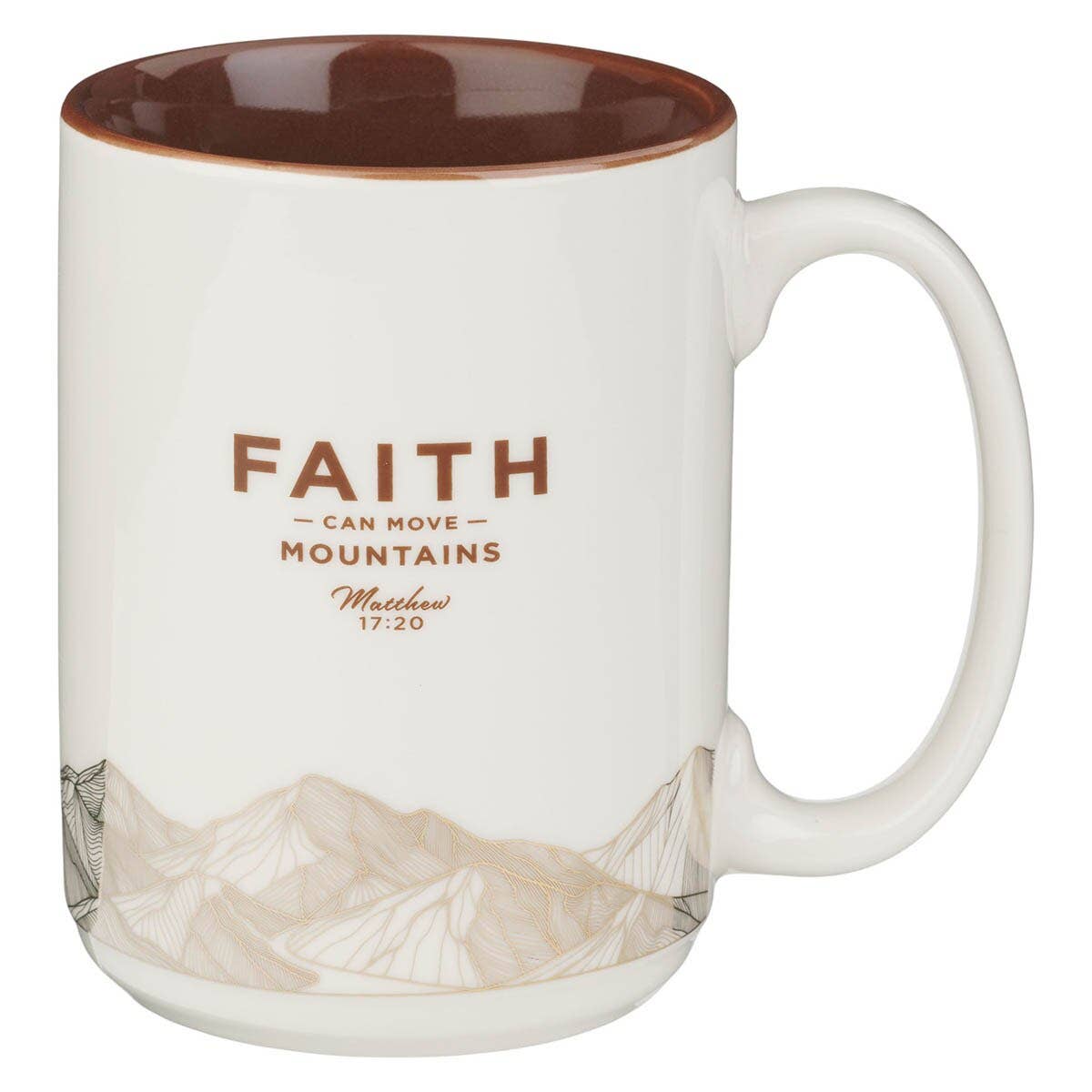 Mug White Faith Mountains Matt. 17:20