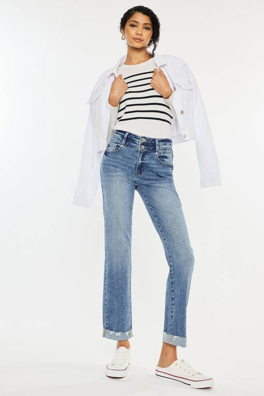 OPEN PACK HIGH RISE SLIM STRAIGHT JENAS-KC20023M