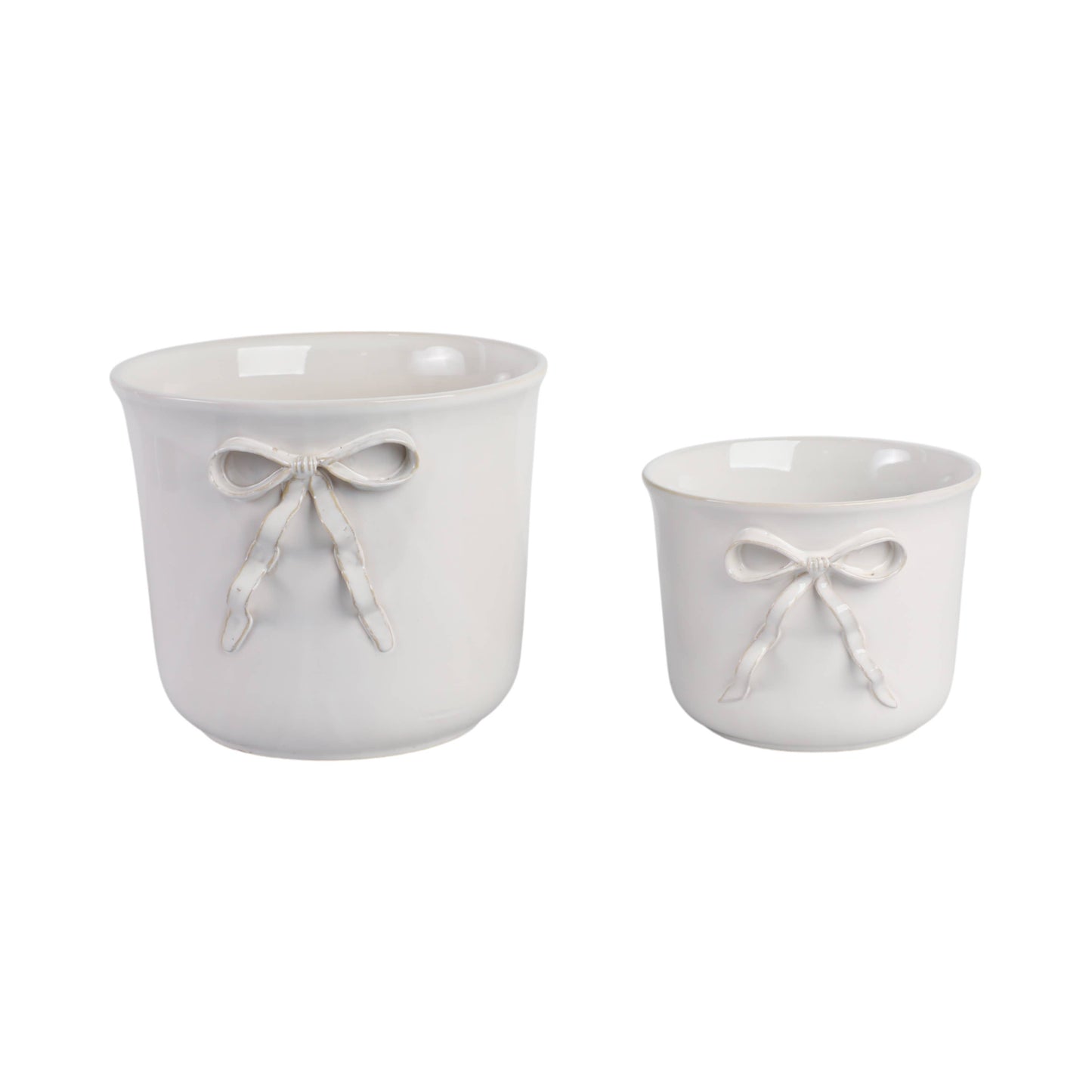 White Ceramic Pretty Bow
