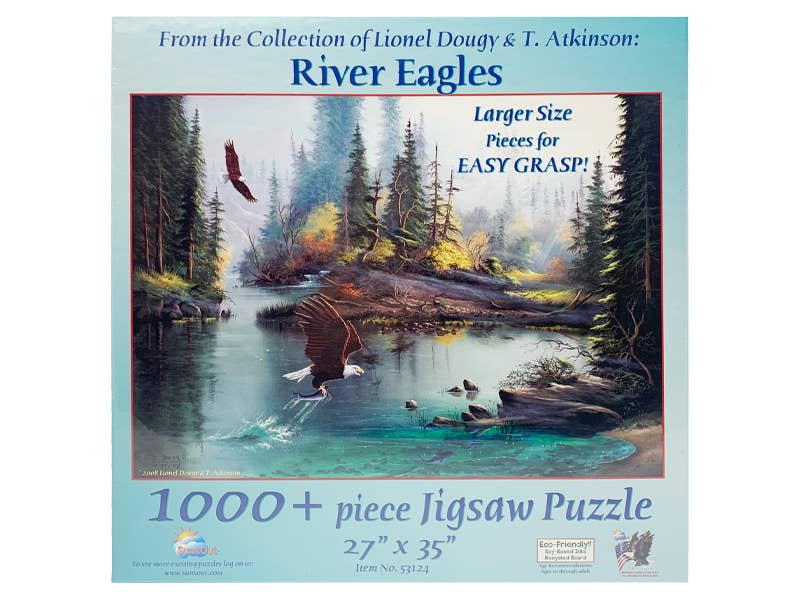 River Eagles 1000+ Piece Jigsaw Puzzle