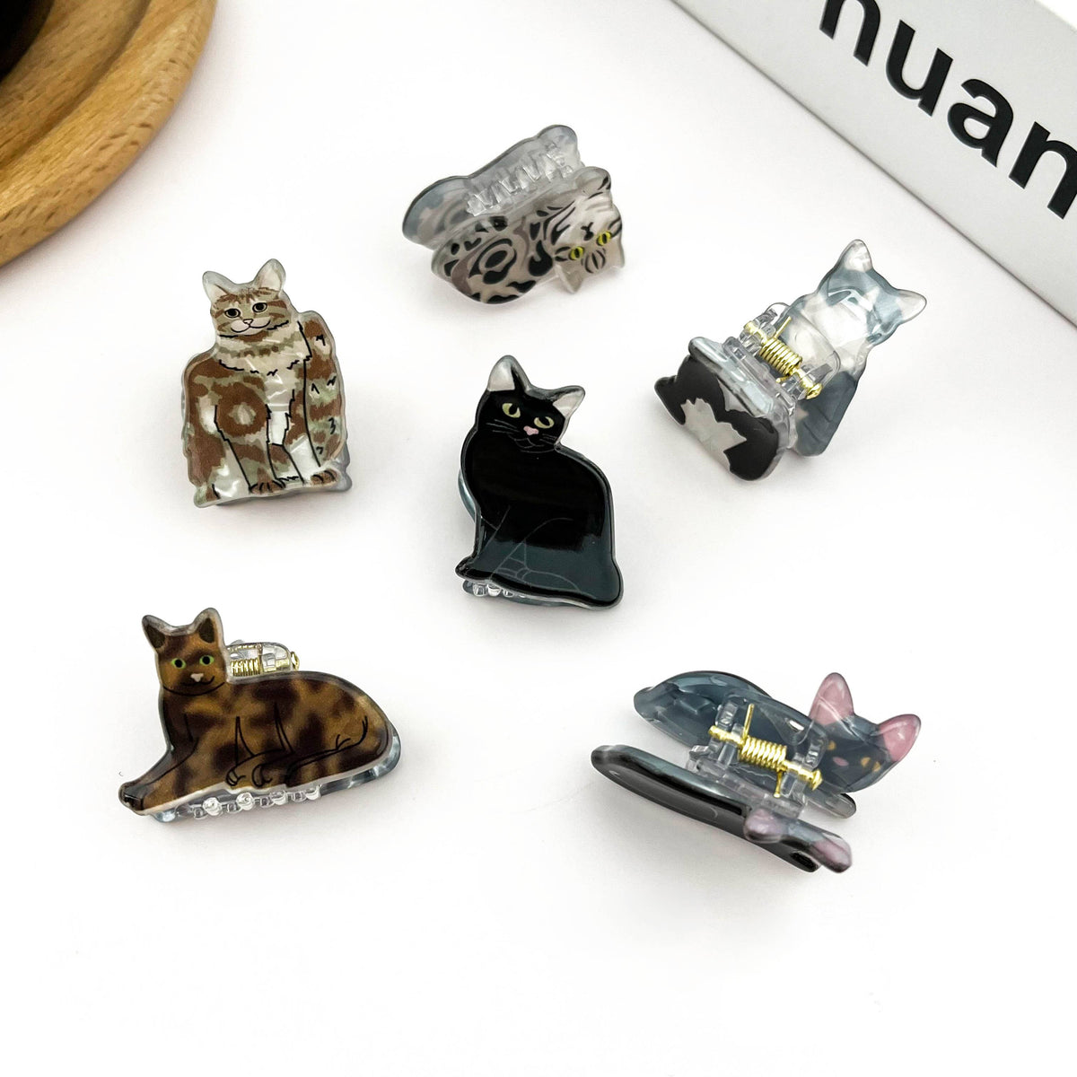 Mini Cat Hair Claw Clip