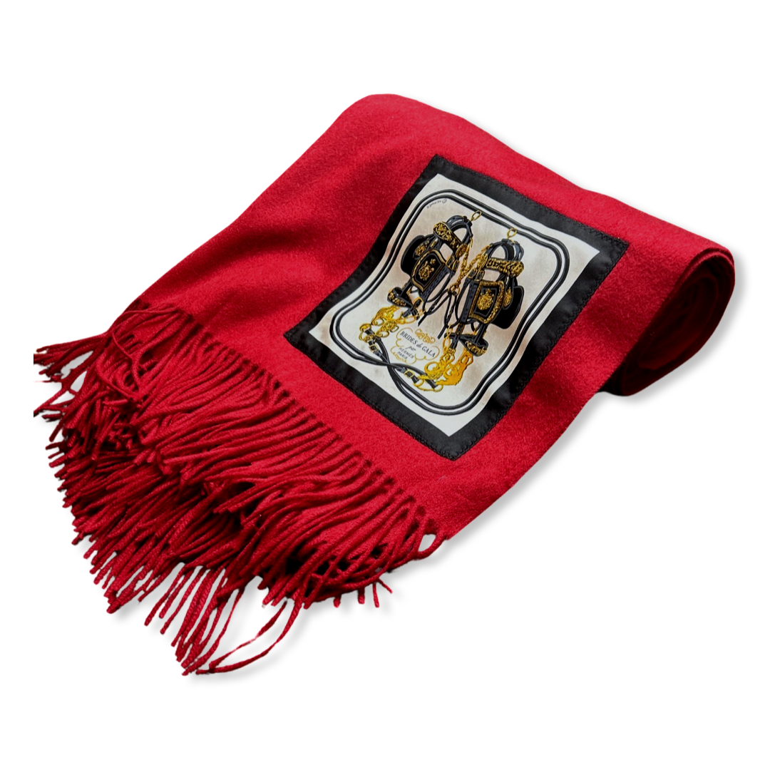 Brides de Gala Vintage Silk Scarf & Cashmere Throw Blanket