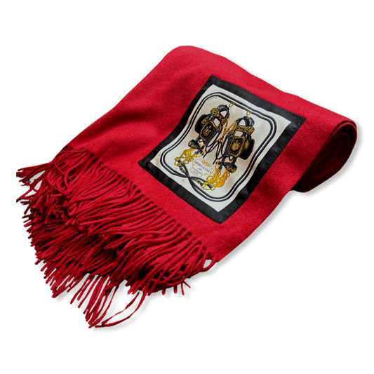 Brides de Gala Vintage Silk Scarf & Cashmere Throw Blanket